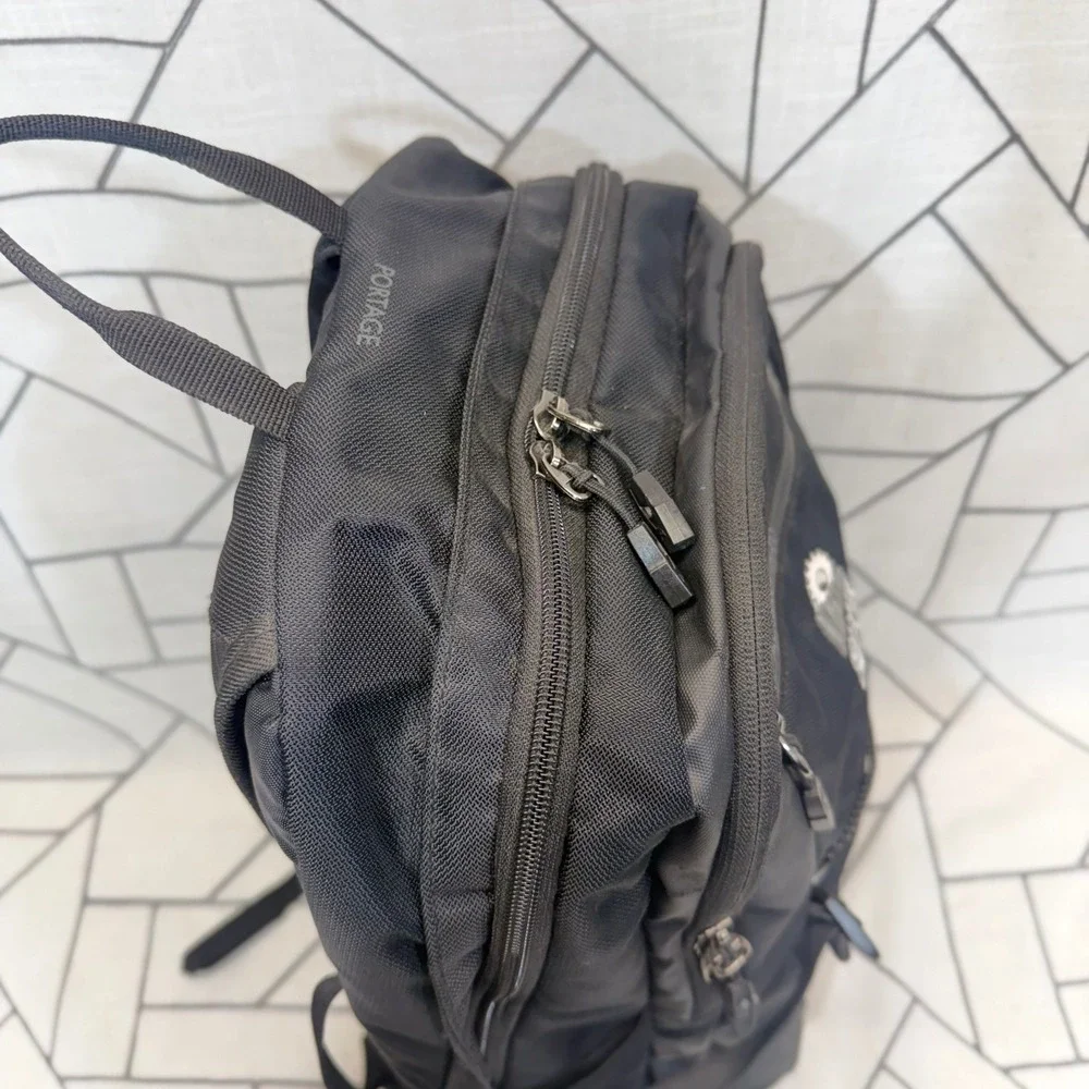Granite Gear Portage Backpack OS Black Barrier Water Repellent Outdoor Bag